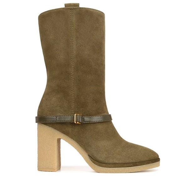 NWT Franco Sarto Paxton Suede Olive Boot 8.5 - Picture 5 of 15